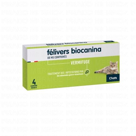 BIOCANINA Vermifuge - Félivers boîte 4 comprimés