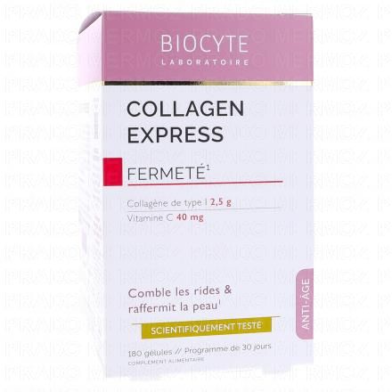 BIOCYTE Collagen express Fermet&eacute; 180 g&eacute;lules