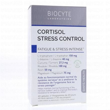 BIOCYTE Cortisol Stress Control x40 G&eacute;lules