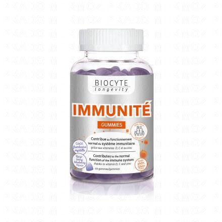 BIOCYTE Longevity Energie & Vitalit&eacute; - Immunit&eacute; Gummies 60 gommes