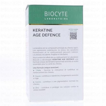 BIOCYTE K&eacute;ratine Age Defence Cheveux x120 g&eacute;lules