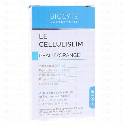 BIOCYTE Le CelluliSlim - Peau d'Orange x60 g&eacute;lules
