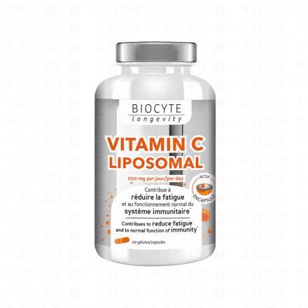 BIOCYTE Longevity Energie & Vitalit&eacute; - Vitamin C Liposomal (90 g&eacute;lules)