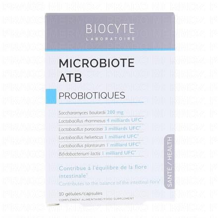 BIOCYTE Microbiote ATB x10 gélules
