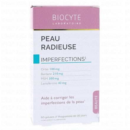 BIOCYTE Peau Radieuse Imperfections 60 g&eacute;lules