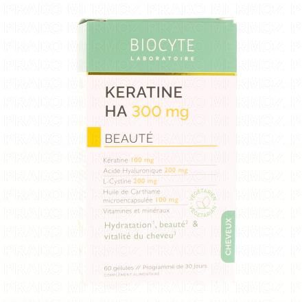 BIOCYTE Keratine HA 300mg x60 g&eacute;lules