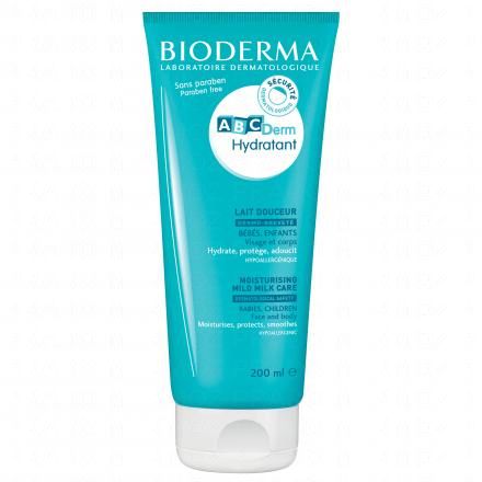 BIODERMA ABCDerm - Lait de soin hydratant b&eacute;b&eacute; visage & corps tube 200ml