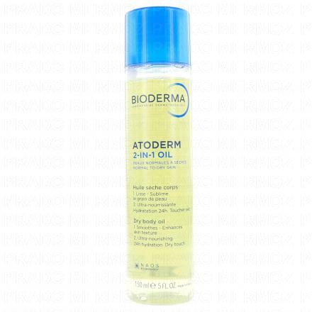 BIODERMA Atoderm - Huile s&egrave;che 2-en-1 exfoliante hydratante 150ml