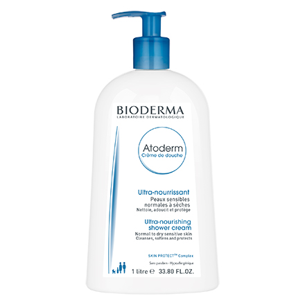 BIODERMA Atoderm - Cr&egrave;me de douche lavante hydratante flacon pompe 1L