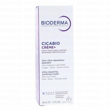 BIODERMA Cicabio - Cr&egrave;me+ - Soin ultra r&eacute;parateur et apaisant