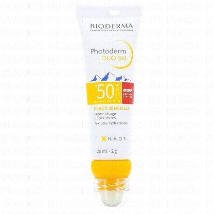 BIODERMA Photoderm - Duo ski SPF50+ Cr&egrave;me visage l&egrave;vres 20ml + Stick 2g