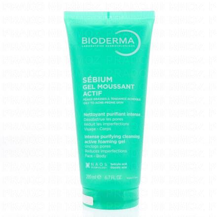BIODERMA S&eacute;bium - Gel moussant actif tube 200 mL