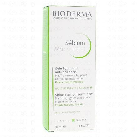 BIODERMA S&eacute;bium - Mat Control Soin hydratant anti-brillance