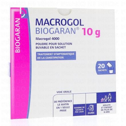 MACROGOL 10g BIOGARAN
