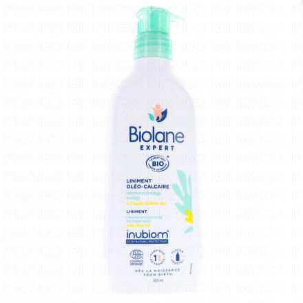 BIOLANE Liniment Ol&eacute;o calcaire &agrave; l'huile d'olive bio Flacon 500ml