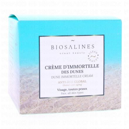 BIOSALINES Soin visage - Crème d'Immortelle des Dunes anti-âge 50ml