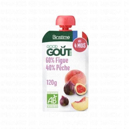 BIOSTIME Good Gout - Compote gourde Figue-P&ecirc;hce Bio +4mois 120g