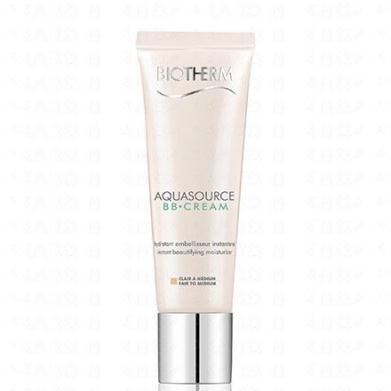 BIOTHERM Aquasource BB cr&egrave;me peau claire tube de 30 ml