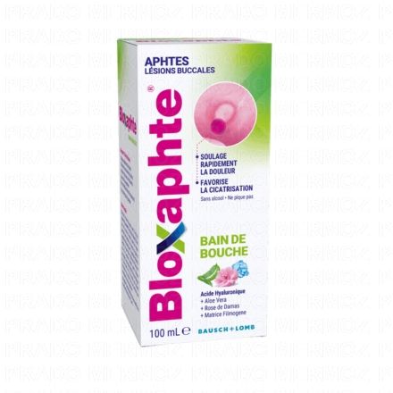BLOXAPHTE - Bain de bouche contre les aphtes flacon 100ml BAUSCH & LOMB