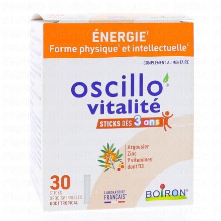 BOIRON Oscillo Vitalit&eacute; enfant x30 sticks gout tropical