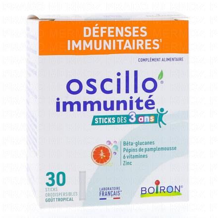 BOIRON Oscillo immunit&eacute; enfant x30 sticks gout tropical