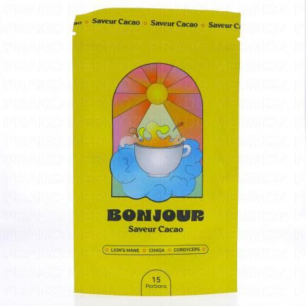 BONJOUR Boisson aux champignons adaptogènes Saveur Cacao (90g - 15 doses)