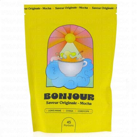 BONJOUR Boisson aux champignons adaptog&egrave;nes Saveur Originale (Mocha) (270g - 45 doses)