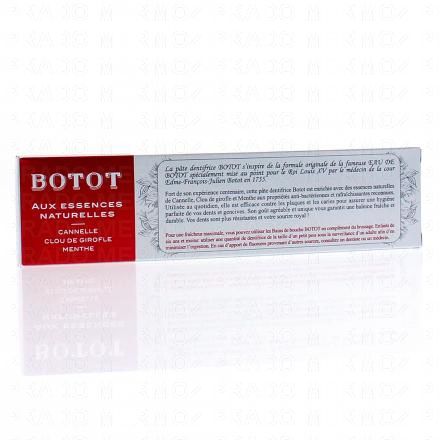 BOTOT Pâte Dentifrice - aux essences naturelles rafraîchissantes tube de 75ml