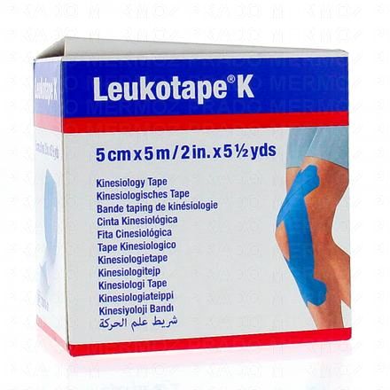 BSN MEDICAL Leukotape k - Bande taping de kinéologie 5cm x 5m (bleu)
