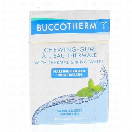 BUCCOTHERM Chewing-gum à l'eau thermale sans sucres 20 dragées