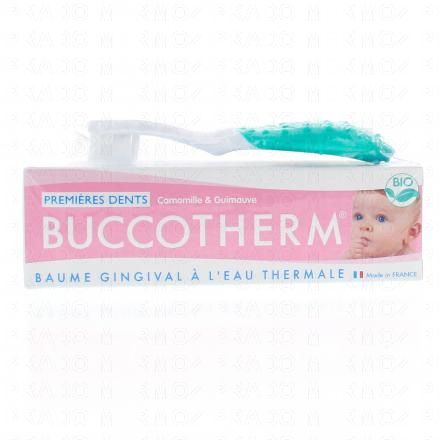 BUCCOTHERM Premières dents Baume gingival à l'eau thermale 50ml + Brosse à dent