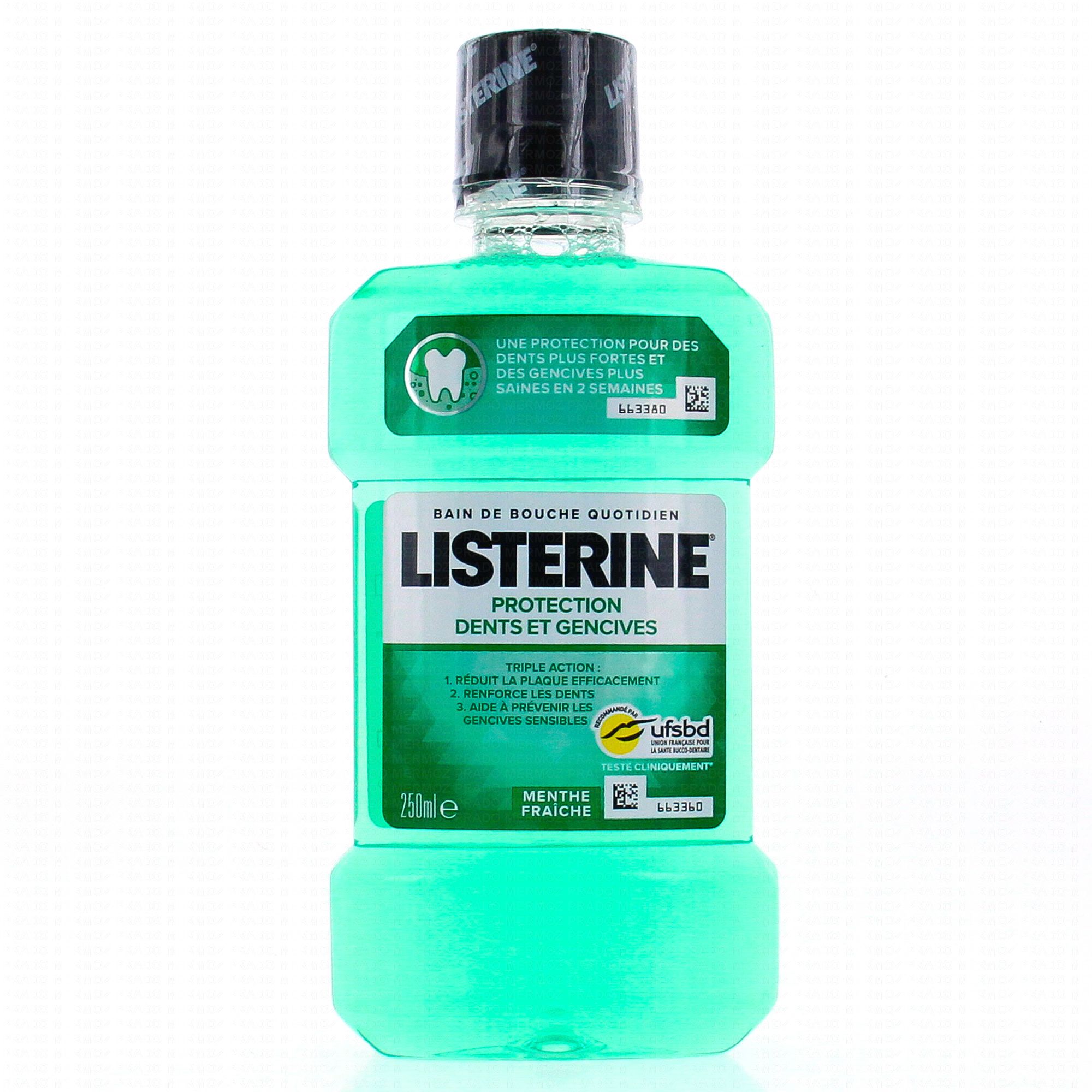 LISTERINE Bain de Bouche Protection Dents et Gencives 250ml