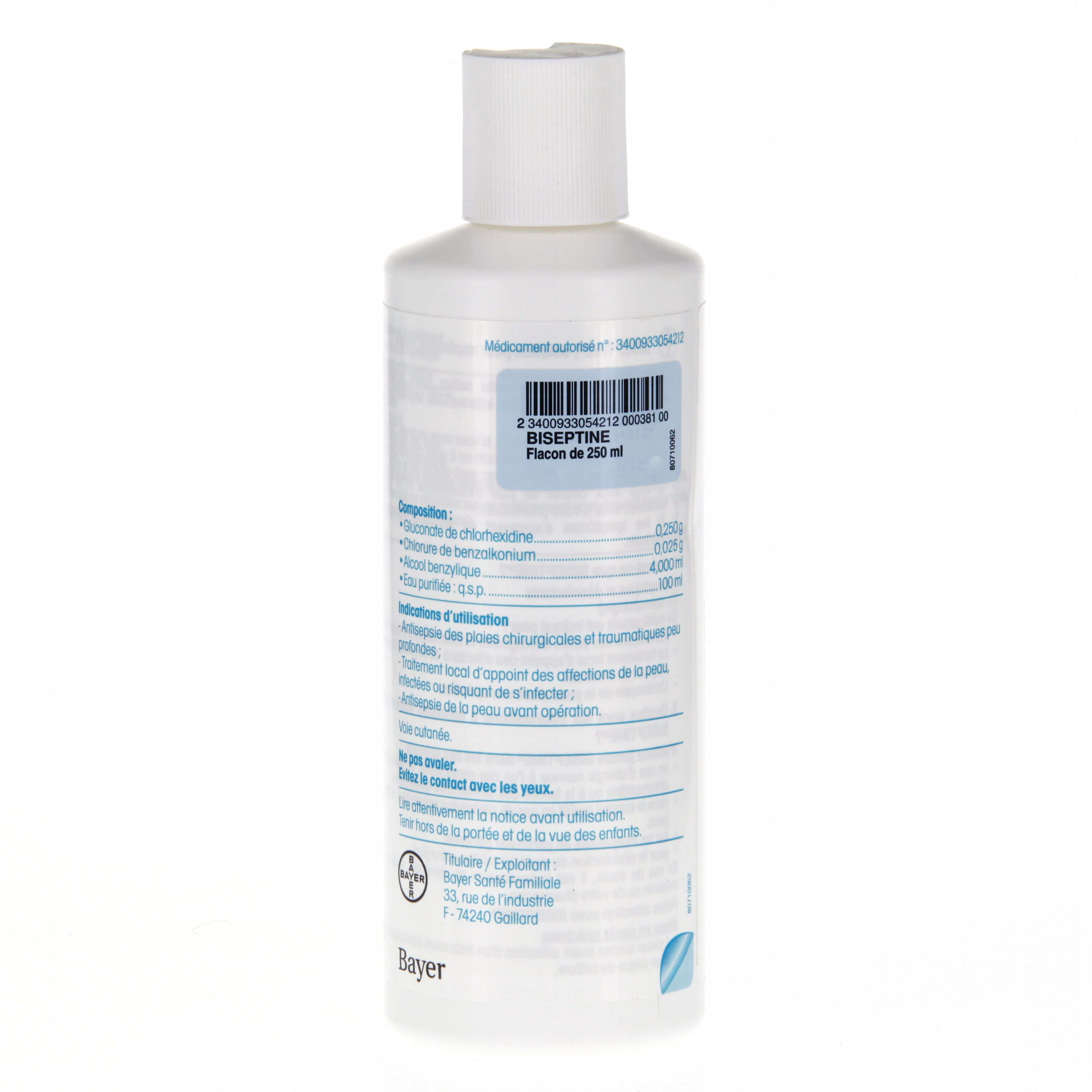 BISEPTINE Solution Flacon 250 ml - PharmacieVeau