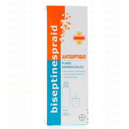 BAYER Biseptinespraid solution antiseptique (flacon de 125 ml)
