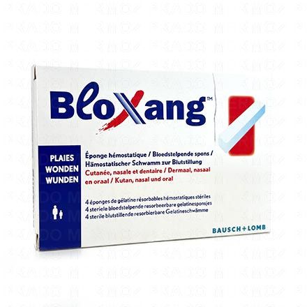 BAUSCH & LOMB Bloxang - Eponge de gélatine stérile hémostatique x4