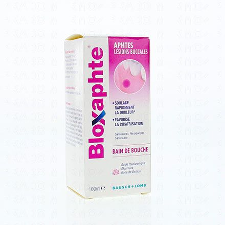 BAUSCH & LOMB Bloxaphte - Bain de bouche contre les aphtes flacon 100ml