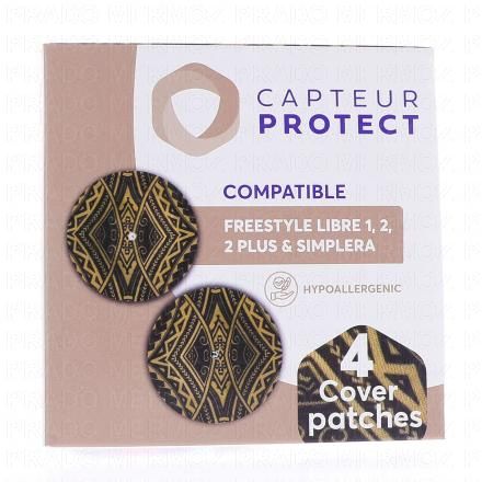 CAPTEUR PROTECT Patchs pour Capteur de Glycémie Freestyle Libre x4 (tatoo)