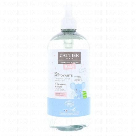 CATTIER B&eacute;b&eacute; eau nettoyante visage et corps bio
