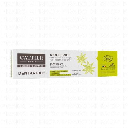 CATTIER Dentargile Dentifrice à l'Huile essentielle d'Anis Bio (tube 75g)