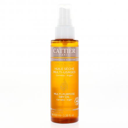 CATTIER Huile s&egrave;che multi-usage bio flacon spray 100ml