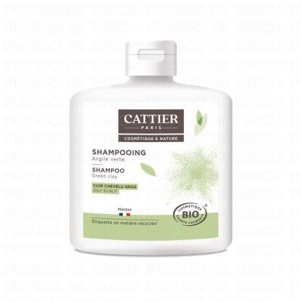 CATTIER Shampooing argile verte cuir chevelu gras bio