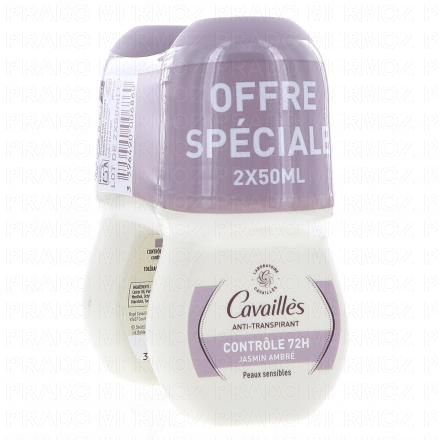 CAVAILLES Anti-transpirant Intense LP 48h 50ml (lot de 2)