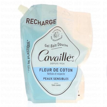 CAVAILLES Gel bain douche fleur de coton (eco recharge 1l)