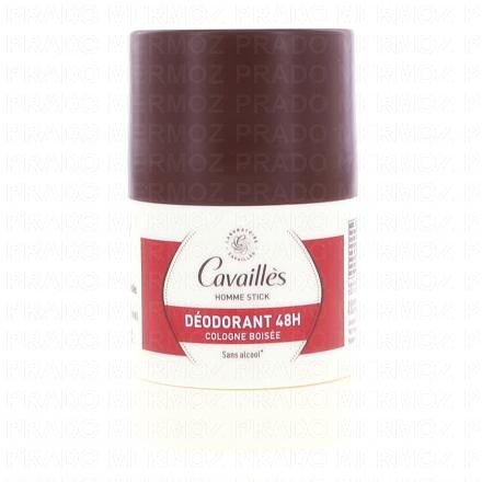 CAVAILLES Homme - Déodorant Fraîcheur 48H Cologne Boisée Stick 50g
