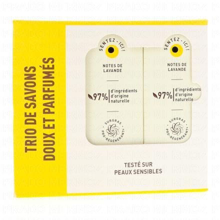 CAVAILLES Savon Surgras Solide Jardin l'Original (3x200g)