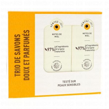 CAVAILLES Savon Surgras Solide Nectar de Miel (3x200g)