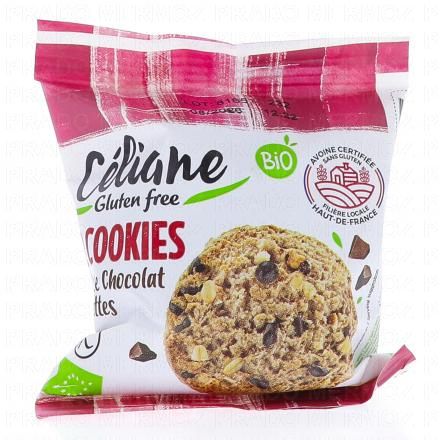 CELIANE Cookies Avoine chocolat noisettes 50g