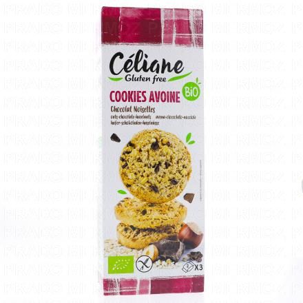 CELIANE Cookies avoine chocolat noisettes 120g