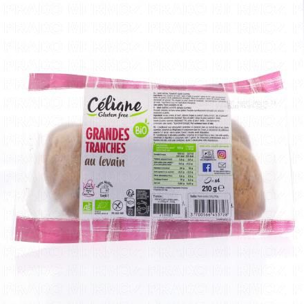 CELIANE Grandes Tranches Pain au Levain 210g
