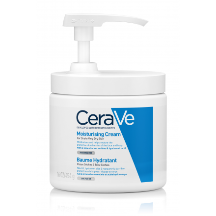 CERAVE Baume hydratant Peaux s&egrave;ches &agrave; tr&egrave;s s&egrave;ches (pot pompe 454g)